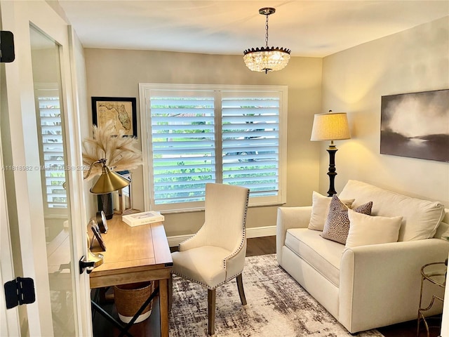 4370 NW 62nd Ter, Coral Springs, FL 33067 - home office featuring wood finished floors and baseboards