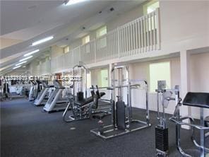 12730 Vista Isles Dr Unit 813, Sunrise, FL 33325 - workout area featuring a high ceiling
