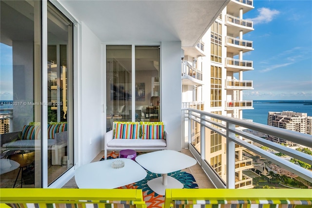 901 Brickell Key Blvd Unit 2602, Miami, FL 33131 - balcony featuring a water view