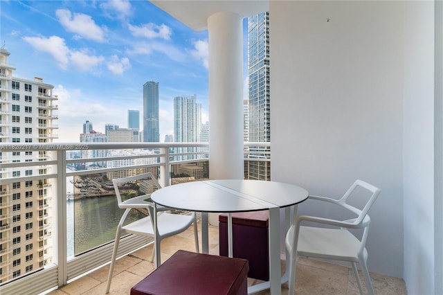 901 Brickell Key Blvd Unit 2602, Miami, FL 33131 - balcony featuring a skyline view and a water view