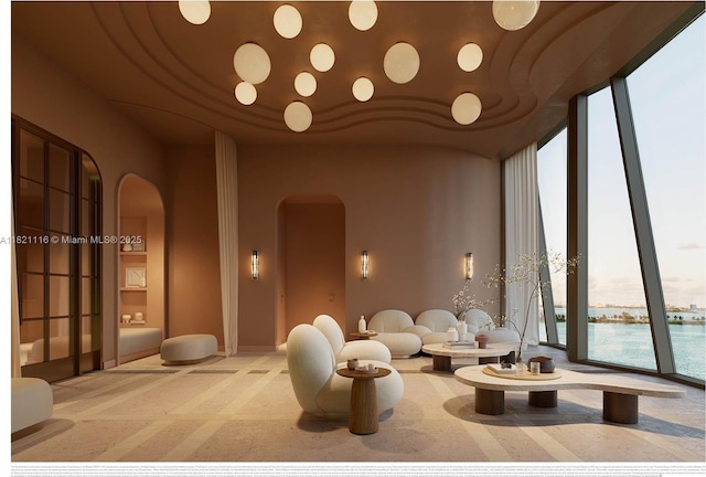 710 NE 29th St Unit 3901, Miami, FL 33137 - common area featuring a wall of windows
