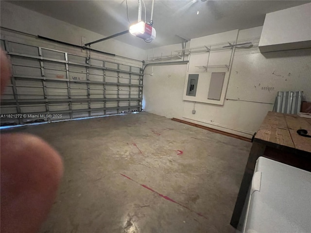 2614 SW 188th Ave, Miramar, FL 33029 - garage featuring a garage door opener and electric panel