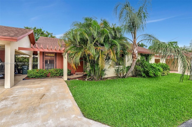 1798 Maplewood Trl, Coconut Creek, FL 33063 - view of front of home with a front lawn and stucco siding