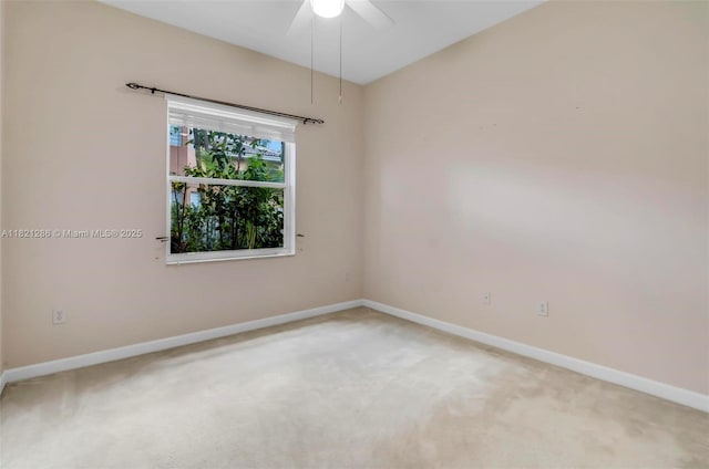 1925 NW 167th Ter, Pembroke Pines, FL 33028 - unfurnished room with ceiling fan and light carpet