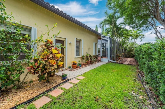 1925 NW 167th Ter, Pembroke Pines, FL 33028 - view of grassy yard featuring a lanai