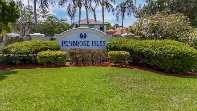 1925 NW 167th Ter, Pembroke Pines, FL 33028 - community / neighborhood sign with a yard