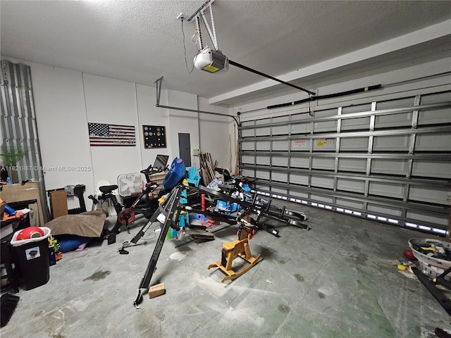 3238 W 96th Pl, Hialeah, FL 33018 - garage featuring a garage door opener and electric panel