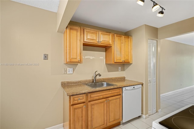 8305 NW 61st St Unit C305, Tamarac, FL 33321 - kitchen featuring dishwasher, light tile patterned flooring, range, and light countertops