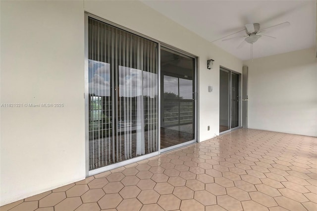 2504 Antigua Ter Unit L4, Coconut Creek, FL 33066 - view of patio / terrace with a ceiling fan