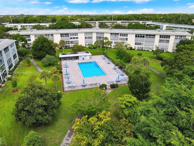 2504 Antigua Ter Unit L4, Coconut Creek, FL 33066 - drone / aerial view of a pool