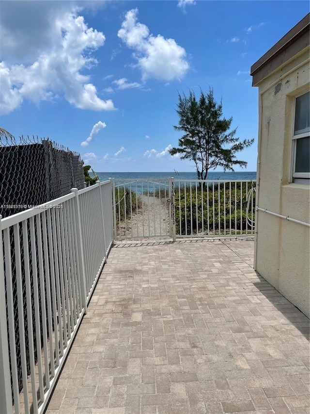 1936 S Ocean Dr Unit 7C, Hallandale Beach, FL 33009 - patio / terrace with a water view