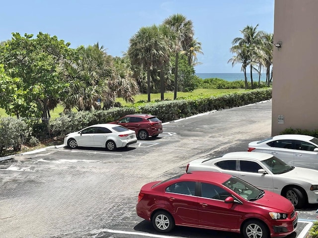 1936 S Ocean Dr Unit 7C, Hallandale Beach, FL 33009 - uncovered parking lot with a water view