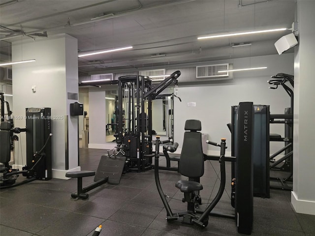 1901 Brickell Ave Unit B1508, Miami, FL 33129 - exercise room with baseboards