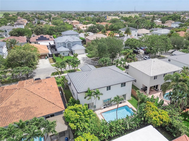 16132 SW 147th Ln, Miami, FL 33196 - aerial perspective of suburban area with a pool