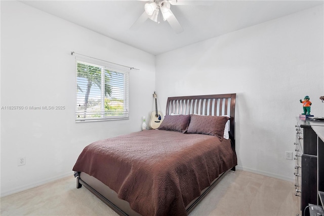 16132 SW 147th Ln, Miami, FL 33196 - bedroom featuring light carpet and a ceiling fan
