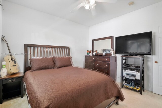 16132 SW 147th Ln, Miami, FL 33196 - carpeted bedroom featuring a ceiling fan