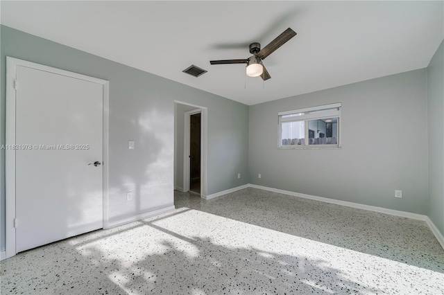 3731 SW 88th Pl, Miami, FL 33165 - unfurnished bedroom featuring a ceiling fan and speckled floor