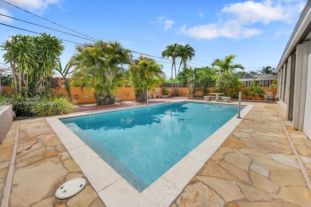 5025 SW 90th Ct, Miami, FL 33165 - view of pool with a fenced backyard and a patio
