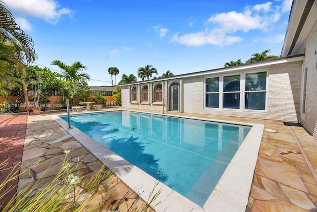 5025 SW 90th Ct, Miami, FL 33165 - view of swimming pool with a patio and a fenced backyard