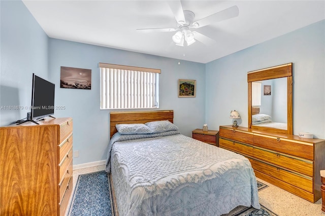 6736 Orchid Dr, Miami Lakes, FL 33014 - bedroom featuring baseboards and ceiling fan