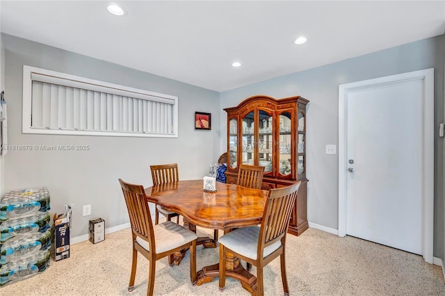 6736 Orchid Dr, Miami Lakes, FL 33014 - dining room with recessed lighting and speckled floor