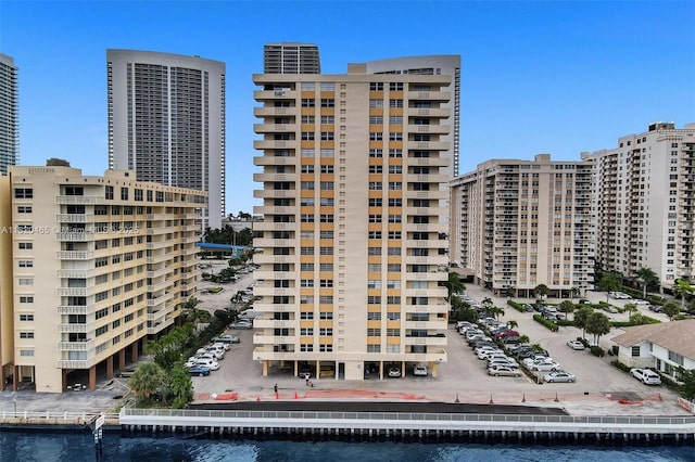 1833 S Ocean Dr Unit 1402, Hallandale Beach, FL 33009 - view of property with a view of city and a water view