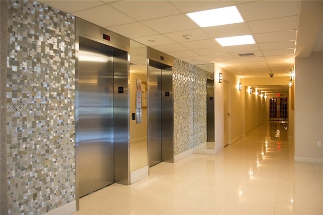 1833 S Ocean Dr Unit 1402, Hallandale Beach, FL 33009 - common area featuring a paneled ceiling