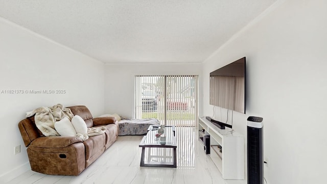 7180 NW 179th St Unit 105, Hialeah, FL 33015 - living room with a textured ceiling
