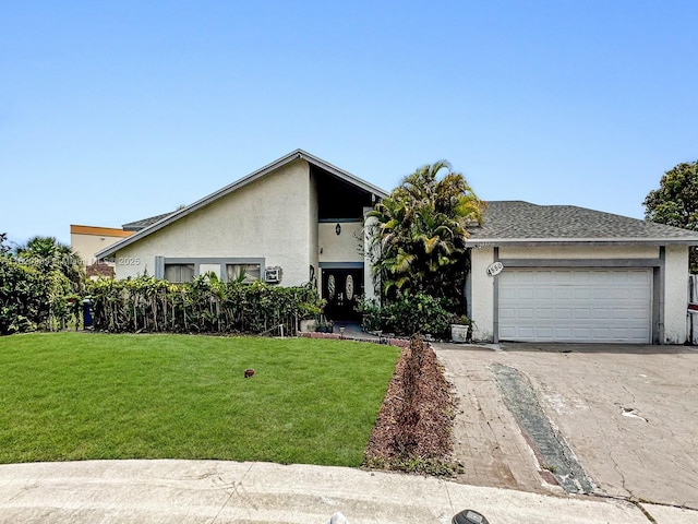4550 NW 65th Way, Lauderhill, FL 33319 - mid-century inspired home featuring stucco siding, a front yard, and concrete driveway