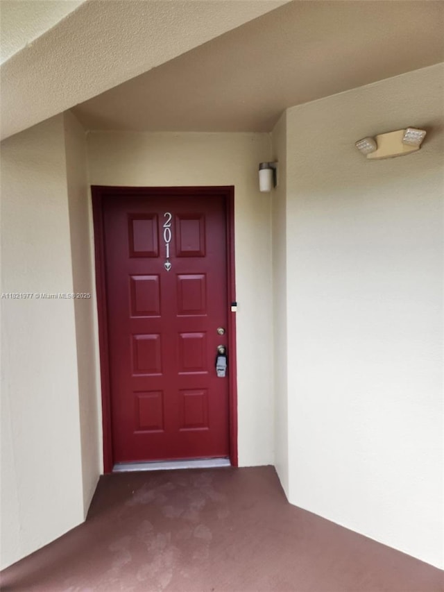 12755 SW 16th Ct Unit 201B, Pembroke Pines, FL 33027 - property entrance with stucco siding