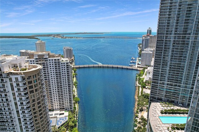 801 Brickell Key Blvd Unit 2210, Miami, FL 33131 - water view with nearby urban area
