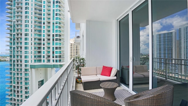 801 Brickell Key Blvd Unit 2210, Miami, FL 33131 - balcony featuring a water view