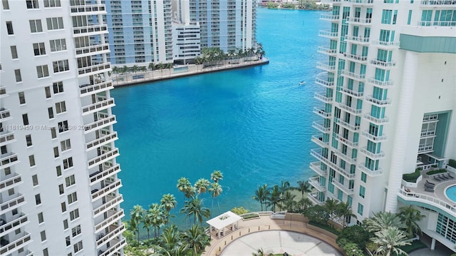 801 Brickell Key Blvd Unit 2210, Miami, FL 33131 - water view with nearby urban area