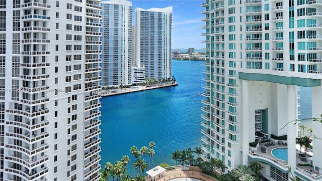 801 Brickell Key Blvd Unit 2210, Miami, FL 33131 - water view featuring nearby urban area
