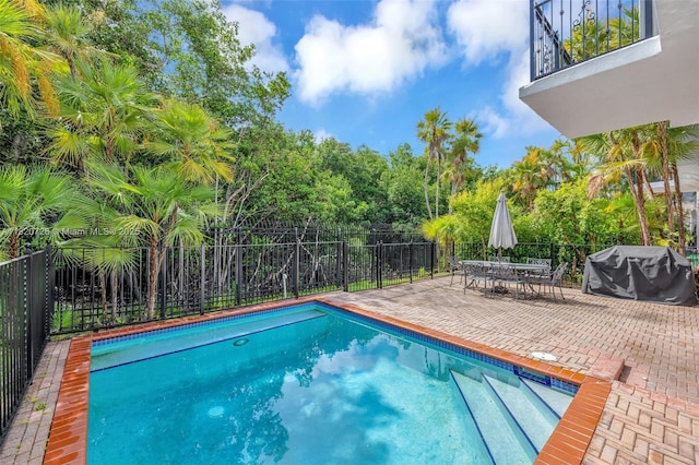 21235 NE 33rd Ave, Aventura, FL 33180 - view of pool with area for grilling and a patio