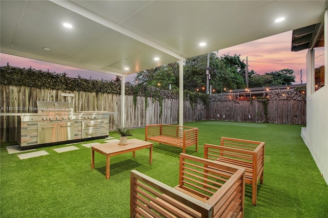 2305 SW 19th Ter, Miami, FL 33145 - fenced backyard with exterior kitchen