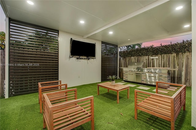 2305 SW 19th Ter, Miami, FL 33145 - exterior space featuring exterior kitchen