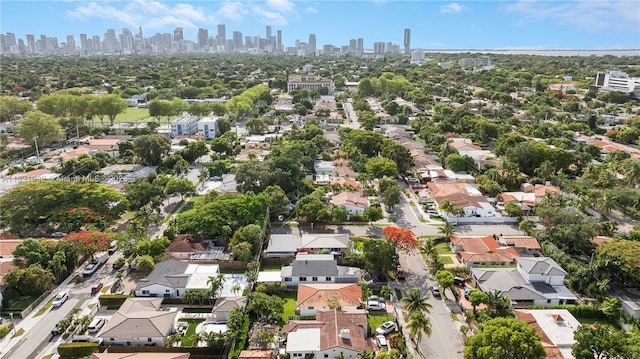 2305 SW 19th Ter, Miami, FL 33145 - aerial view of property's location featuring city skyline