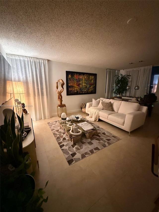 850 N Miami Ave Unit W-708, Miami, FL 33136 - living area with a textured ceiling