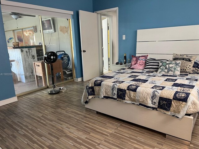 7110 SW 11th St, Pembroke Pines, FL 33023 - bedroom with wood finished floors