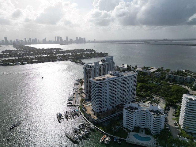 11 Island Ave Unit 1410, Miami Beach, FL 33139 - aerial view of skyline and a large body of water