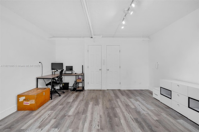 8940 NE 8th Ave Unit 1203, Miami, FL 33138 - office space featuring wood finished floors and rail lighting