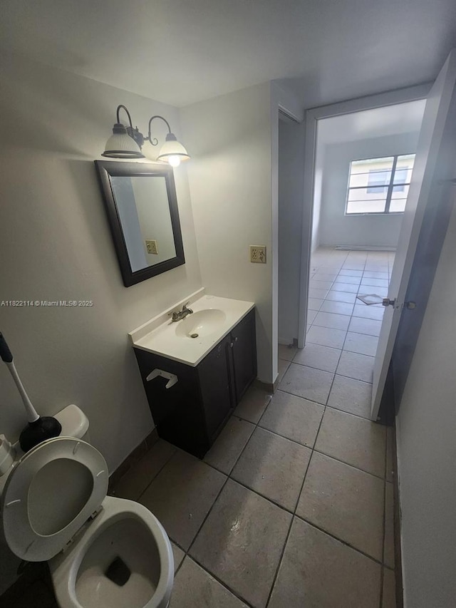 4150 NW 90th Ave Unit 203, Coral Springs, FL 33065 - bathroom with vanity and tile patterned floors