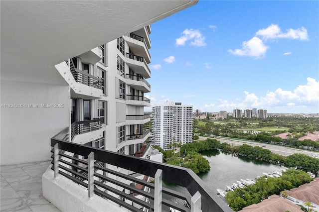 3530 Mystic Pointe Dr Unit 2108, Aventura, FL 33180 - balcony with a city view and a water view