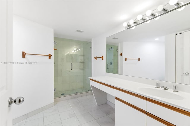 3530 Mystic Pointe Dr Unit 2108, Aventura, FL 33180 - full bath with vanity and a shower stall