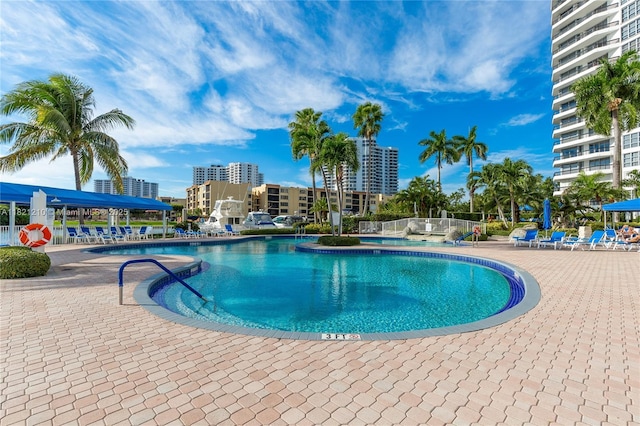 3530 Mystic Pointe Dr Unit 2108, Aventura, FL 33180 - community pool with a patio