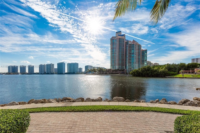 3530 Mystic Pointe Dr Unit 2108, Aventura, FL 33180 - water view with skyline