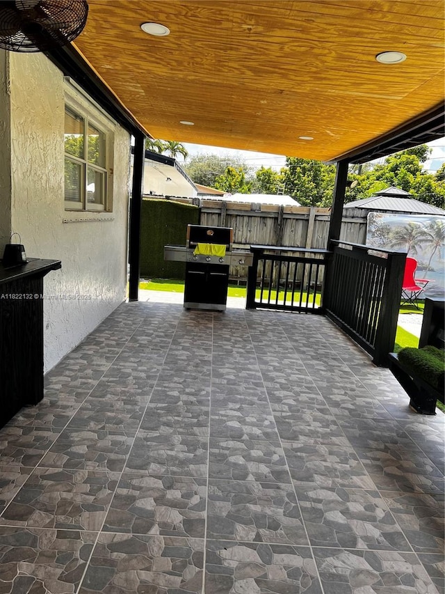 7151 Pershing St, Hollywood, FL 33024 - view of patio featuring area for grilling