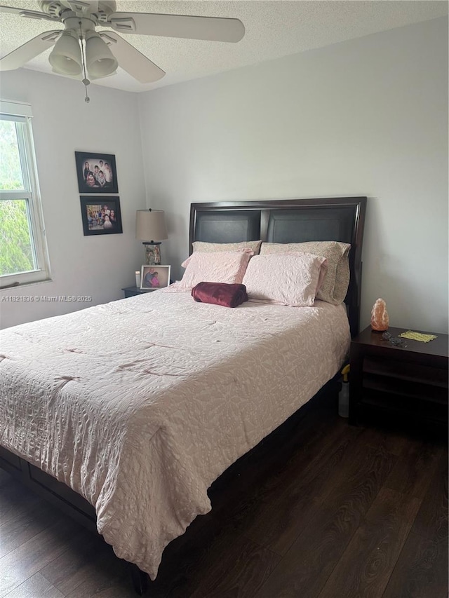 470 NW 102nd Ter, Pembroke Pines, FL 33026 - bedroom featuring wood finished floors and ceiling fan