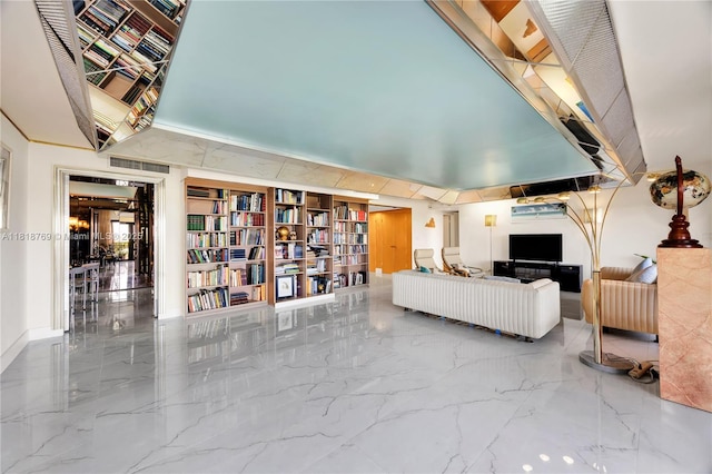 1800 NE 114th St Unit 1103, Miami, FL 33181 - living area with marble tiled flooring